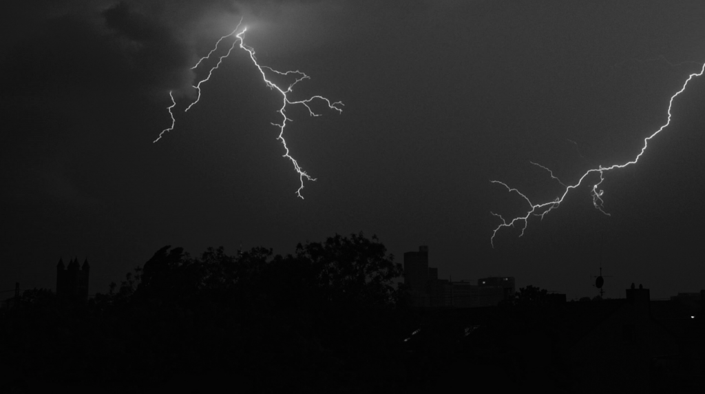 Gewitter über Düsseldorf