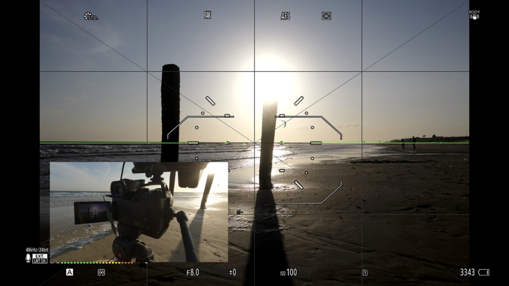 Künstliche Horizontlinie an der Lumix S5II