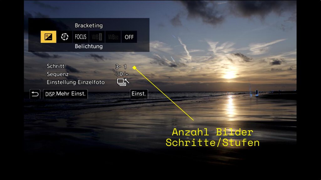 Bracketing an der LUMIX S5 II