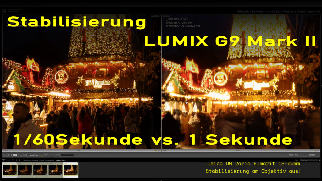 Stabilisierung an der Lumix G9 Mark II
