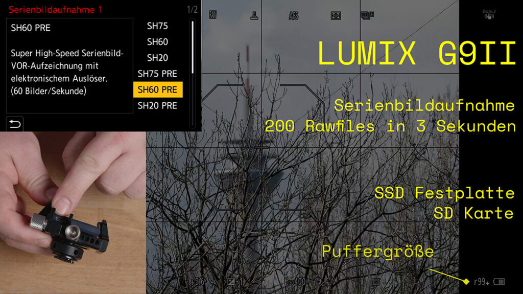 LUMIX G9II / SSD Festplatte und Serienbildgeschwindigkeit
